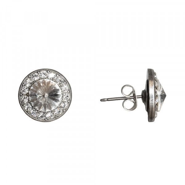 Ohrstecker "Samira", antik versilbert