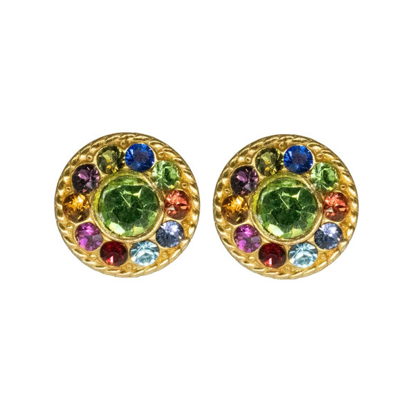 Ohrclip "rund und flach", gold